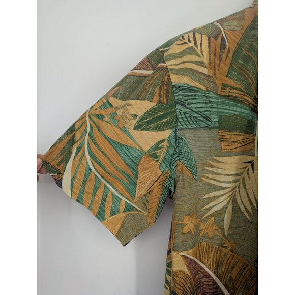 Vintage The Territory Ahead Hawaiian Button Up Shirt Men Size L Floral Tropical - Picture 4 of 9
